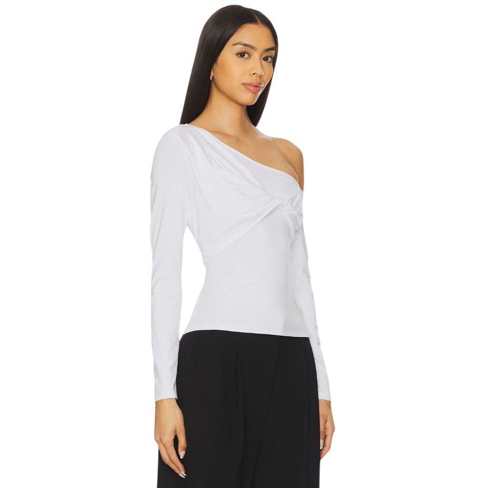 ASTR the Label Kora Top in White Small New Womens Long Sleeve Tee - Picture 3 of 11